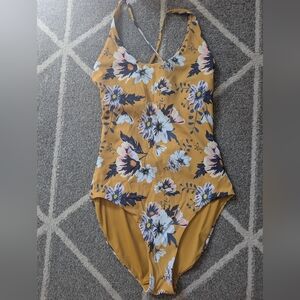 Senita Athletics Floral Print One-Piece‎ Swimsuit
